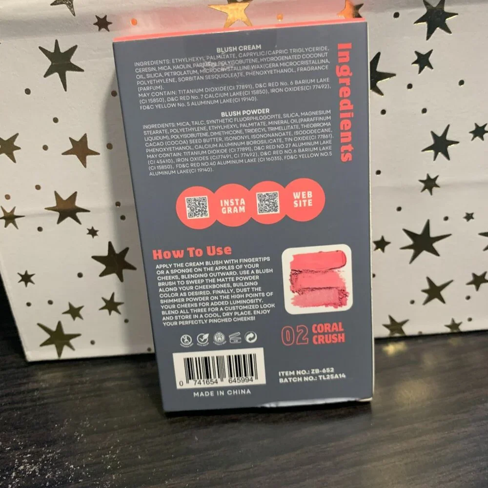 Pinch Perfect Cream + Powder Blush Trio 02 Coral Crush